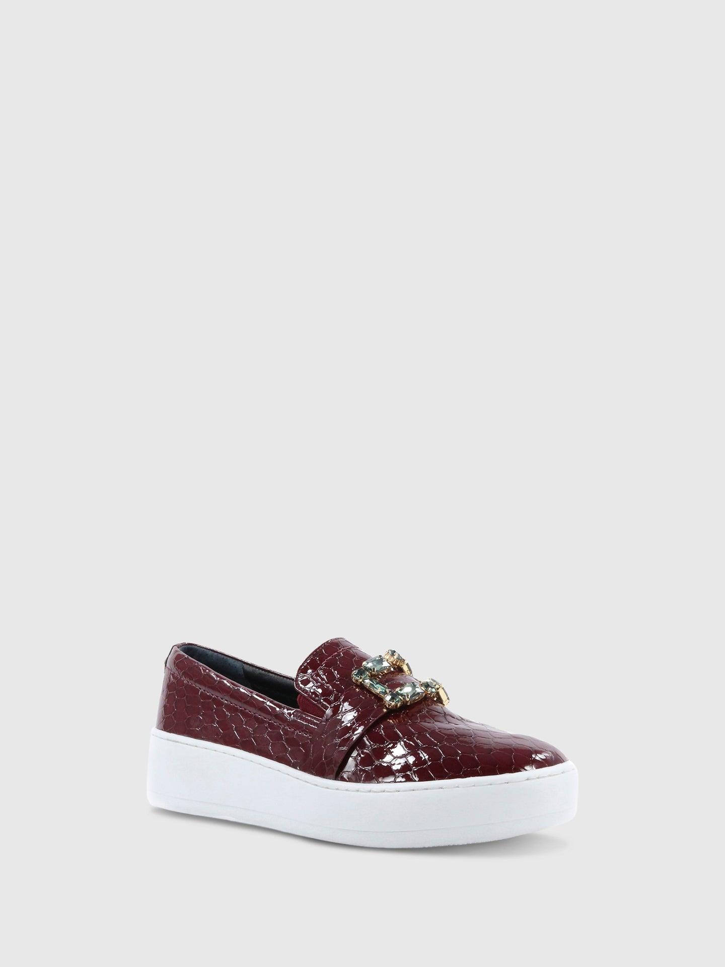 PARODI SHOES Sapatos com Apliques 83/7017 Bordeaux